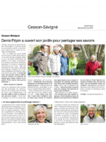 Stages jardin des pépins, Ouest france du 26 mars 2014