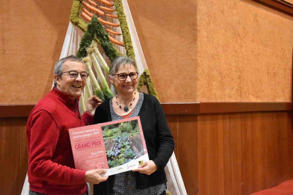 Denis et Christine, Grand Prix du Concours National des Jardins potagers 2017