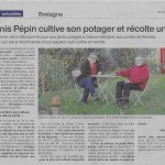 Denis Pépin cultive son potager et récolte un prix, article de Dimanche Ouest France du 07 janvier 2018